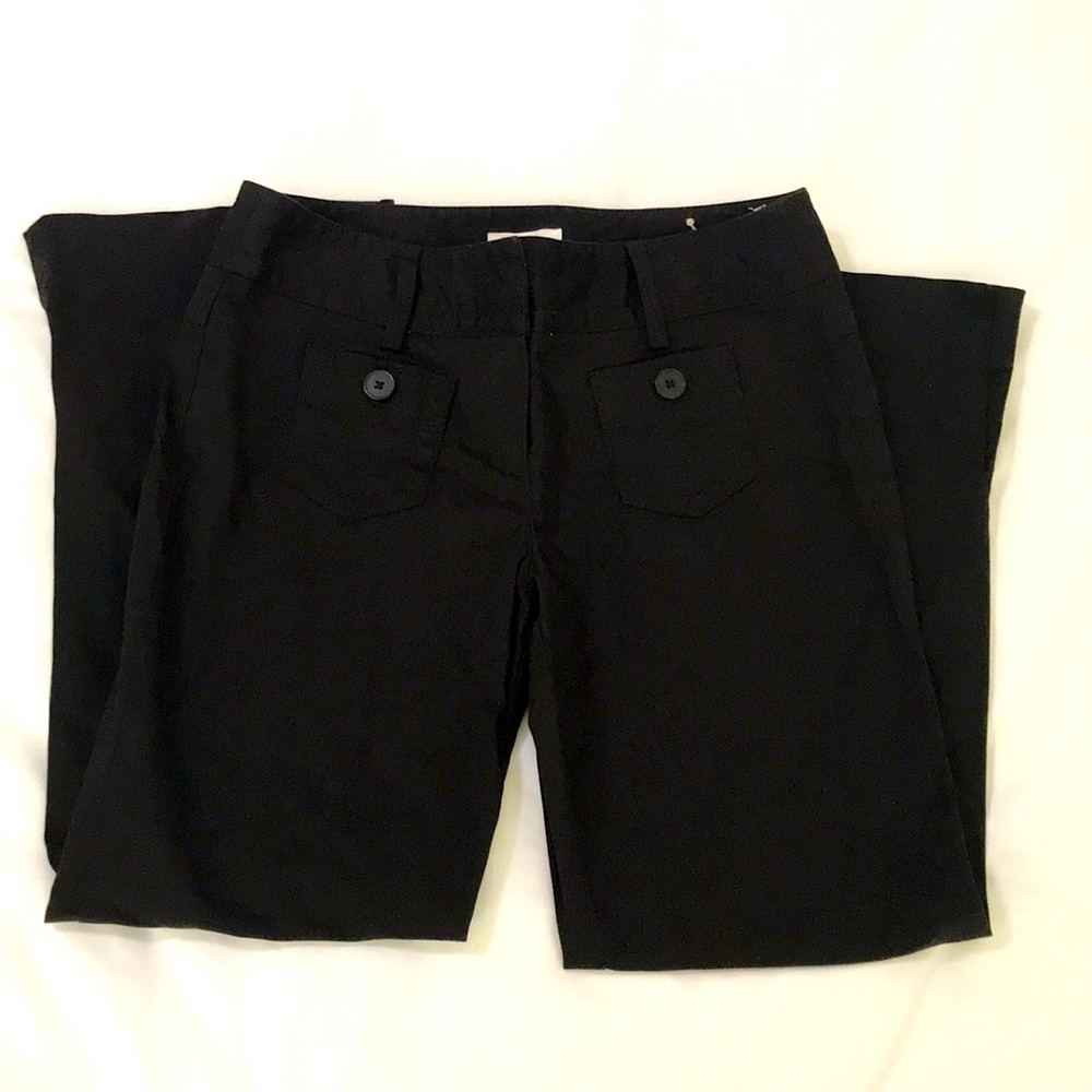 ♦️ Ann Taylor Loft Black Marisa Crop Leg
